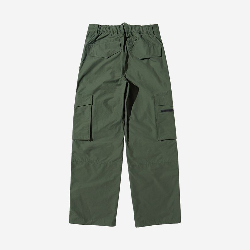 Nylon RIB Ventilation Cargo Pants - KHAKI