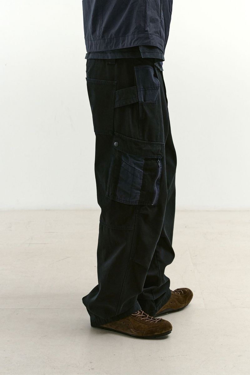 Mixed Fabric m65 Pants (Washed Navy)