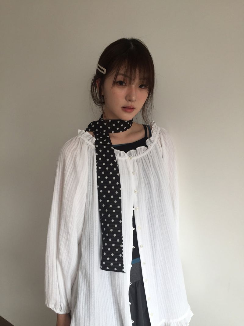 Movia Frill Blouse (2color)