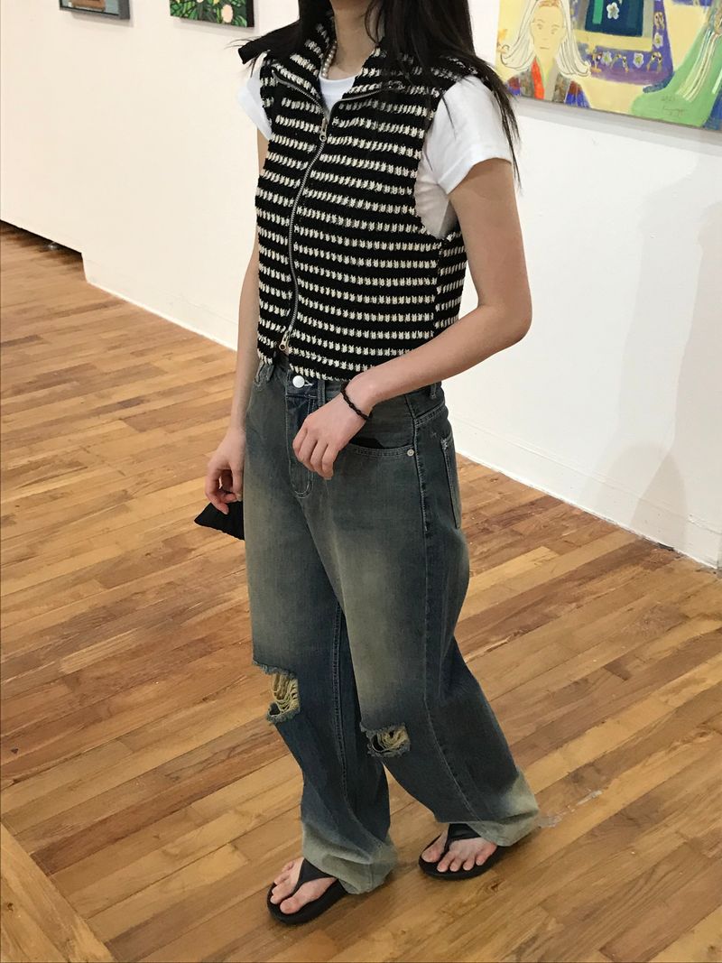 Nismo stripe knit vest