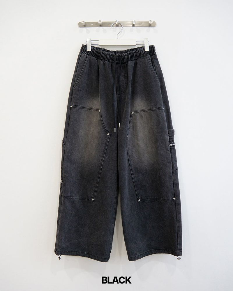 Leaf Double Knee Denim Pants