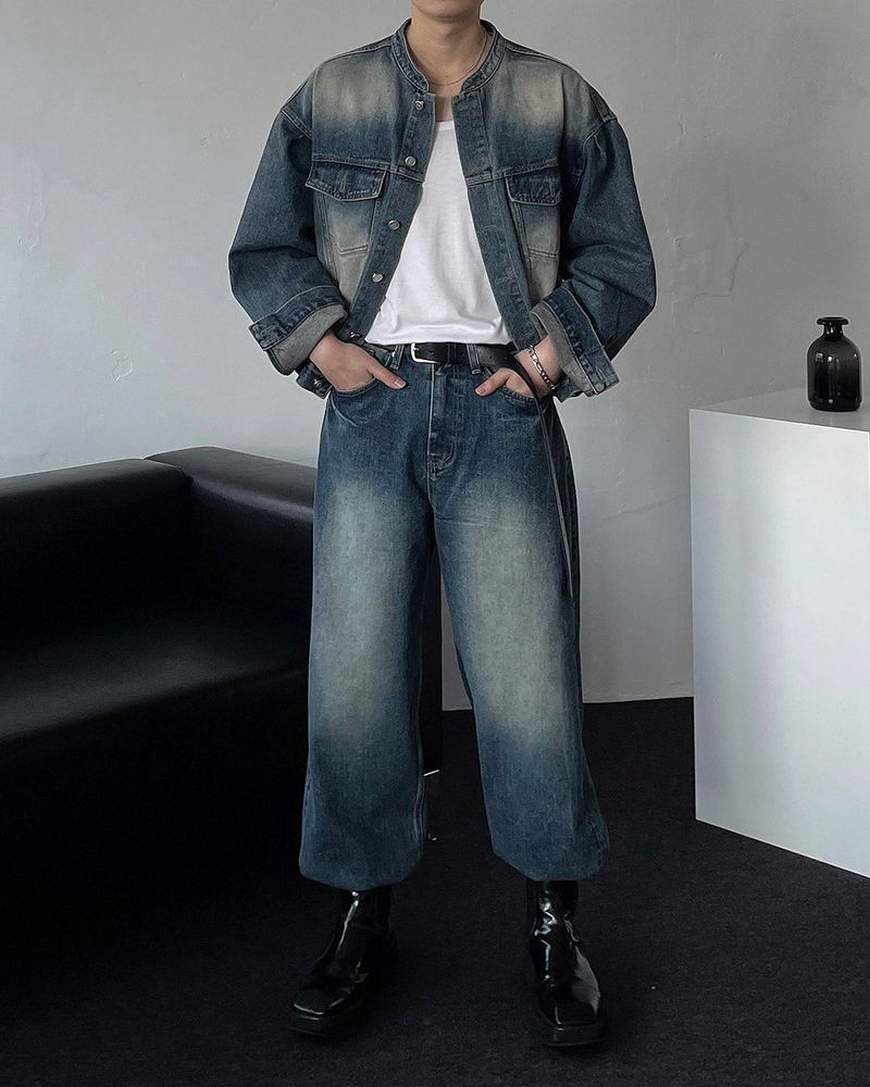 MG727 Garment Dining Denim Pants (3 colors)