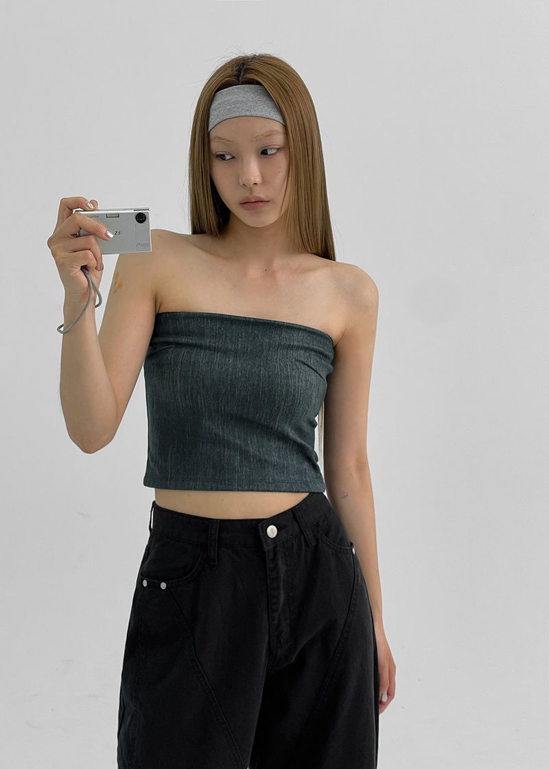 BLACKUP（ブラックアップ）の「[MADE] Brie SET - Banded Tube Top（Tops）」