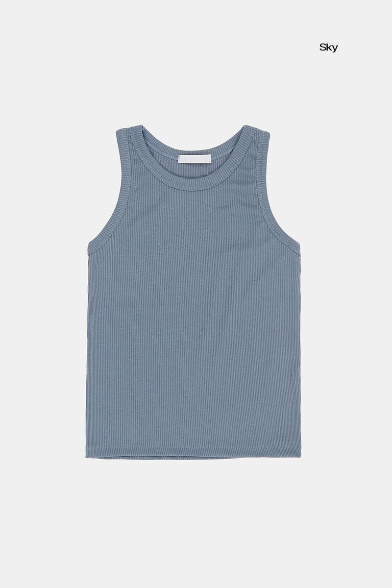 Cookie wide binding cropped sleeveless top