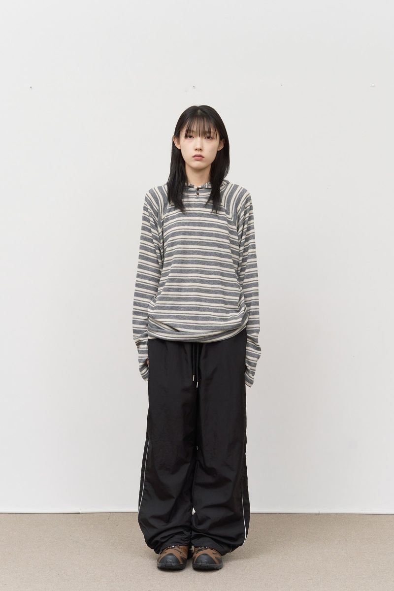 Su Striped Knitted Hoodie