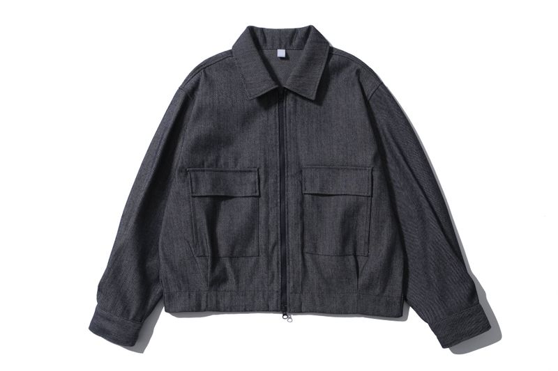 Mei Cropped Denim Jacket (2color)