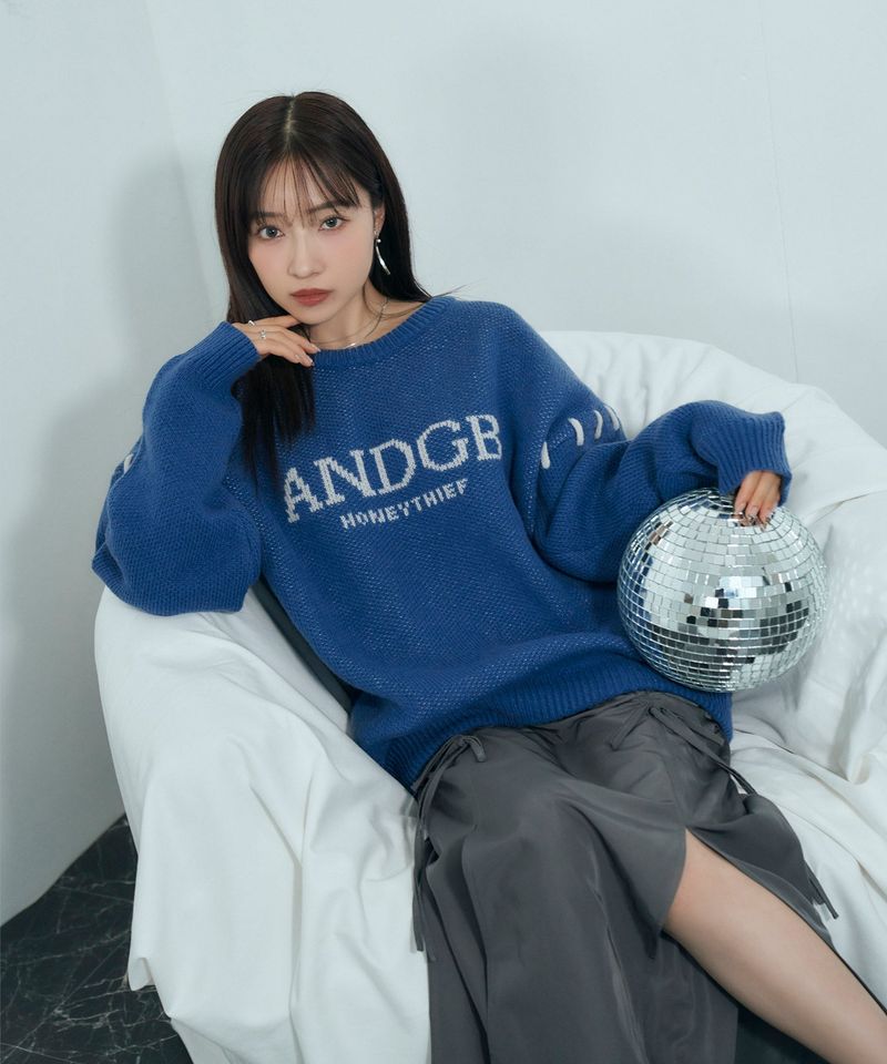 ANDGEEBEE(アンジービー)の「UNISEX ロゴカラーニット(Tops)」