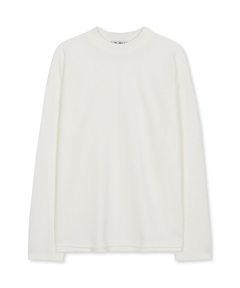 [2pack] half neck essential long sleeve