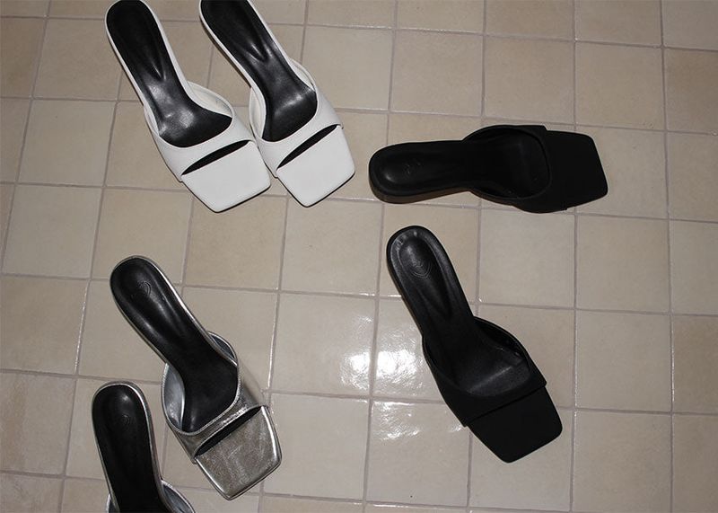 SQUARE MIDDLE MULE (4color)