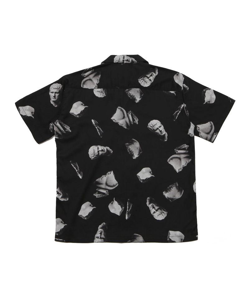 RELAXED BROKEN FIGURE HALF SHIRTS BLACK
