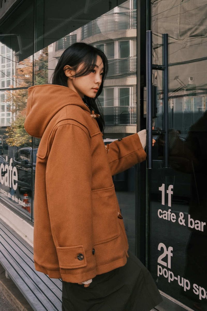 WOOL MID DUFFEL COAT