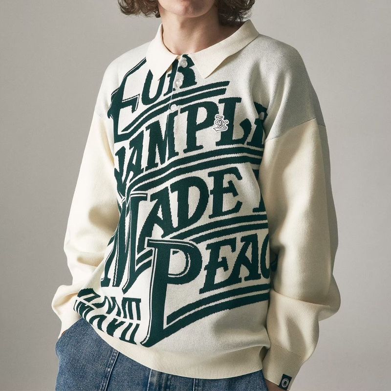 EXAMPLE MADE IN PEACE POLO KNIT SHIRTS
