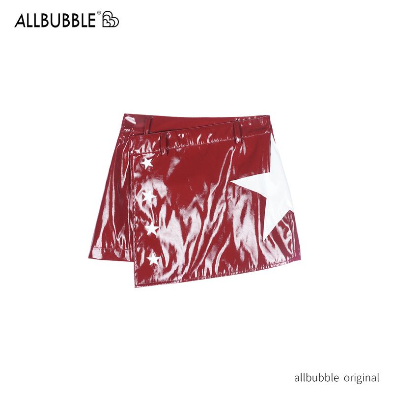 allbubble（オールバブル）の「allbubble レッドスターレザースカート（スカート）」