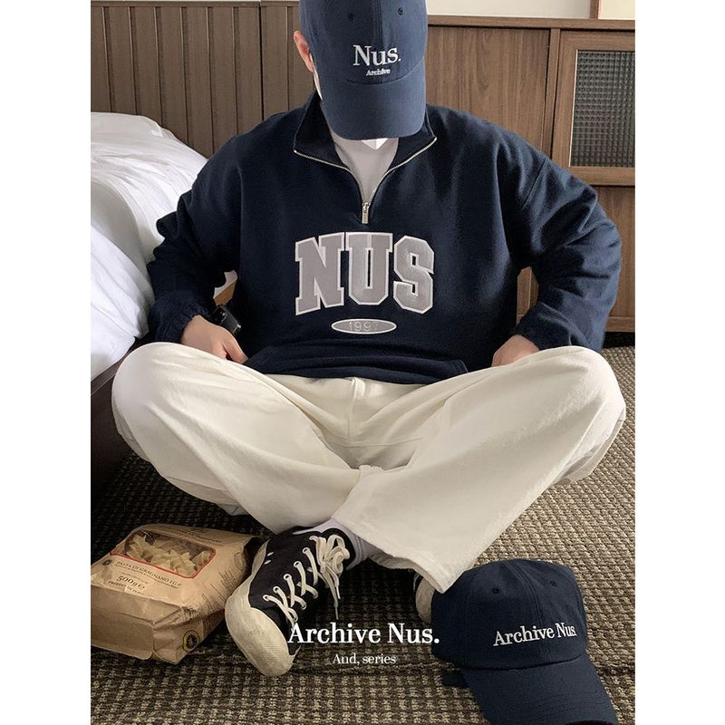 Huke x Nus. half zip-up