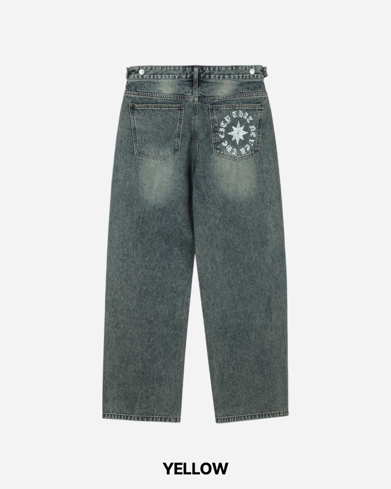 Kane Printing Denim Pants