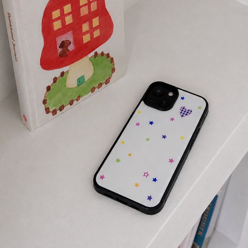 heart star epoxy bumper case