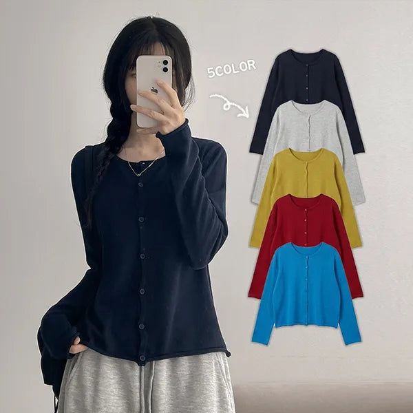 hijjoo（ハイチュー）の「ソフト🤍デリケート フィット フォール ウール カーディガン(5 colors)（トップス）」