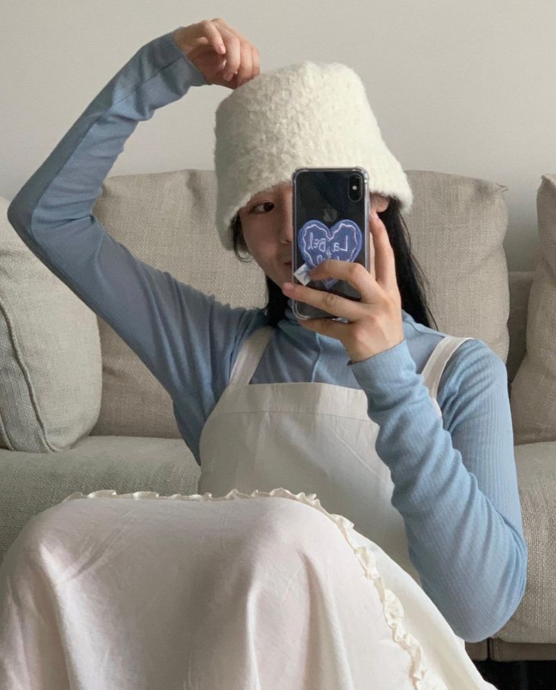 HEART LABEL PHONECASE (BLUE)