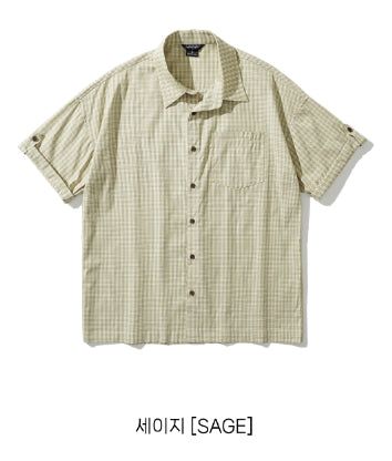 26SS★ Picnic Roll-up Check Short Sleeve Shirt