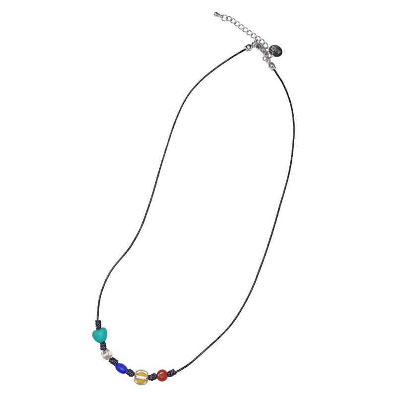 black black gemstone necklace