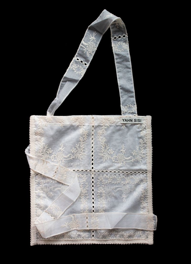 Lace Organza Bag - Natural