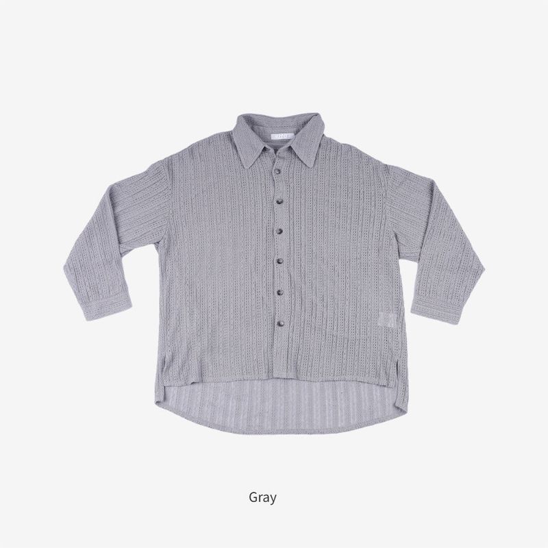(Unisex) Sor Mesh Knit Shirt
