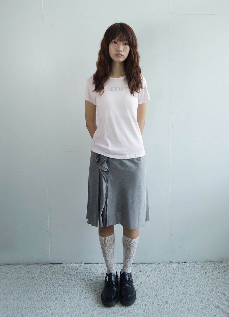 Hotfix detail Tee -Pale pink