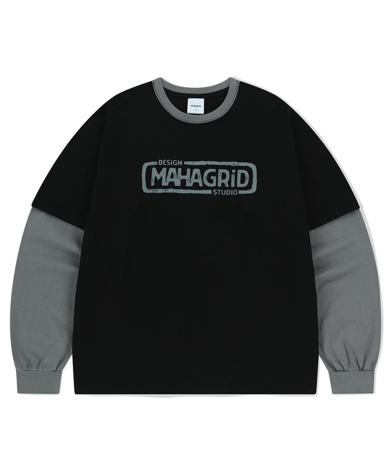 mahagrid（マハグリッド）の「BANNER LOGO LAYERED LS TEE（Tops）」