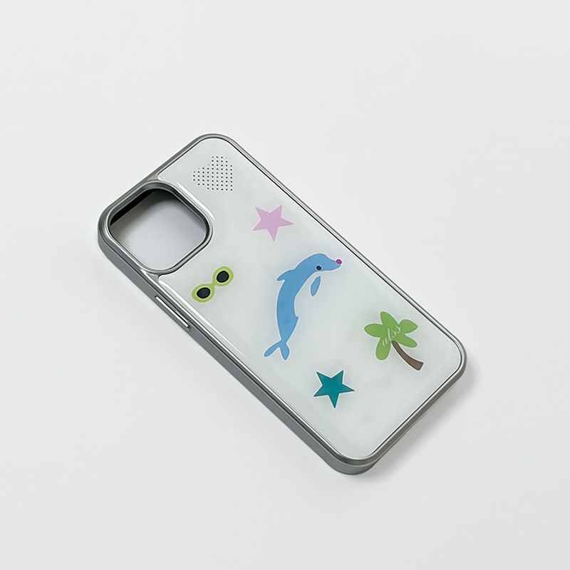 dolphin epoxy silver bumper case