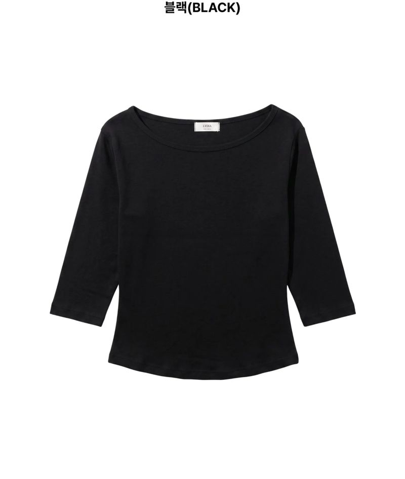 Huni Boat Neck 3/4 Sleeve Tee
