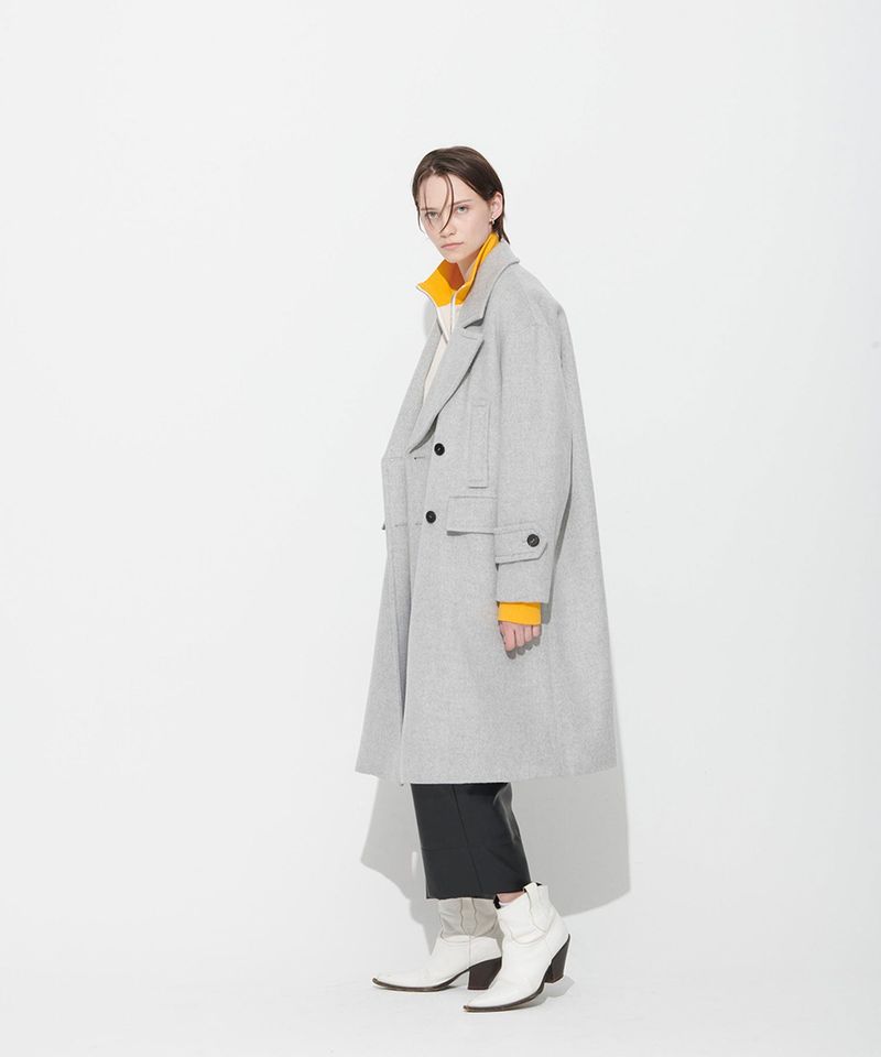 2-WAY OVERSIZED COAT_MELANGE GRAY