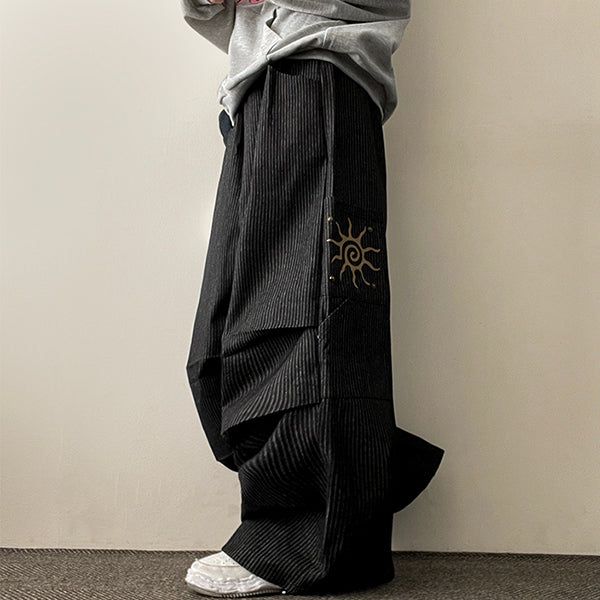 hijjoo(ハイチュー)の「PD Waist Banding Shirring Pattern Carfender Vertical Stripe Denim Pants(Pants)」
