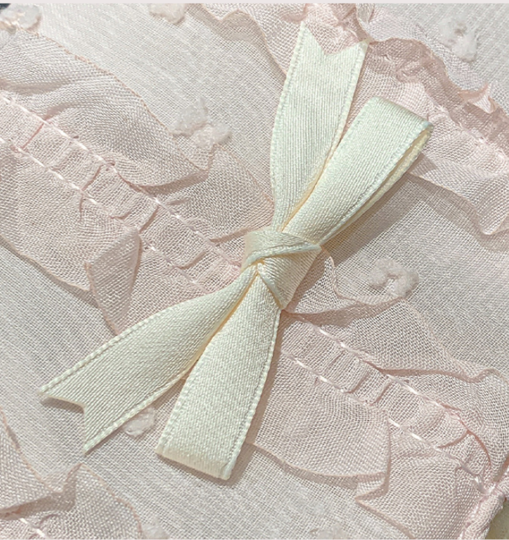 1+2 Lace Ribbon Mini Coin Pouch