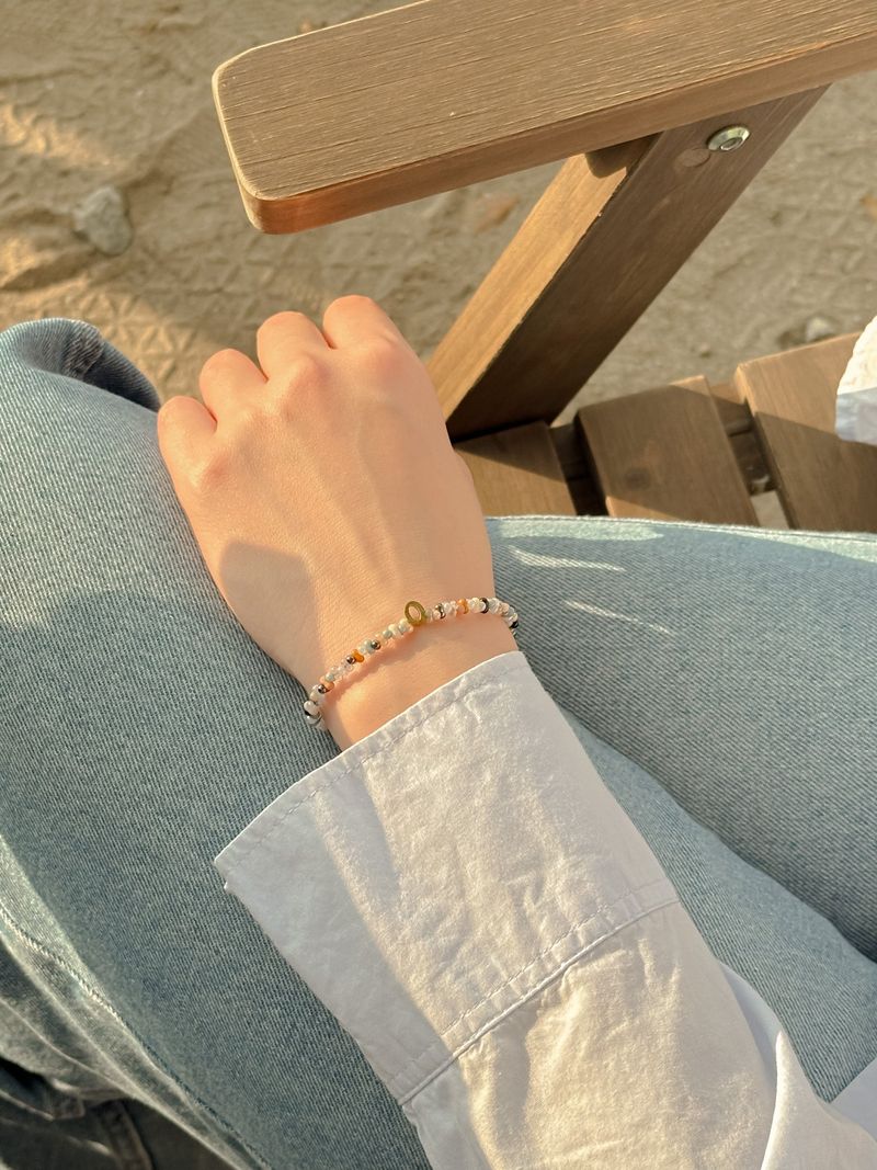 Thang Ga Beads Initials Bracelet