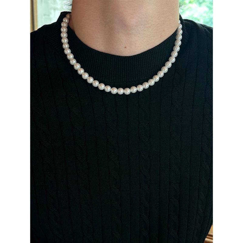 [Unisex] Pearl ball necklace