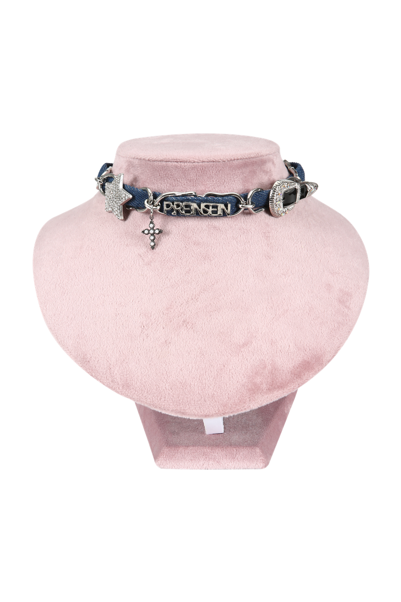 P:ReinSein（レインセイン）の「REINSEIN デニムキュービックチョーカー（アクセサリー）」