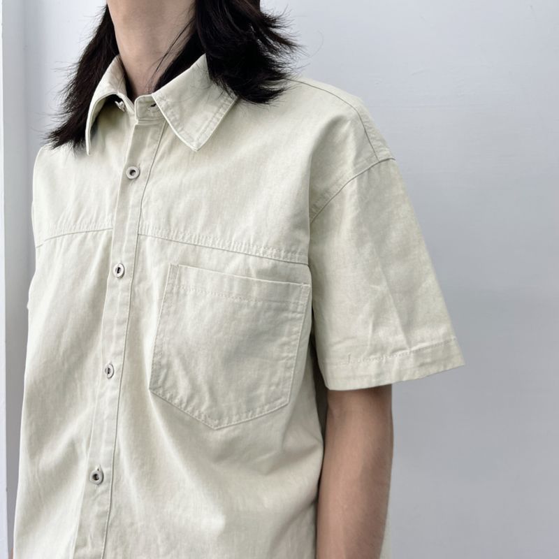 Mist Beige Utility Shirt