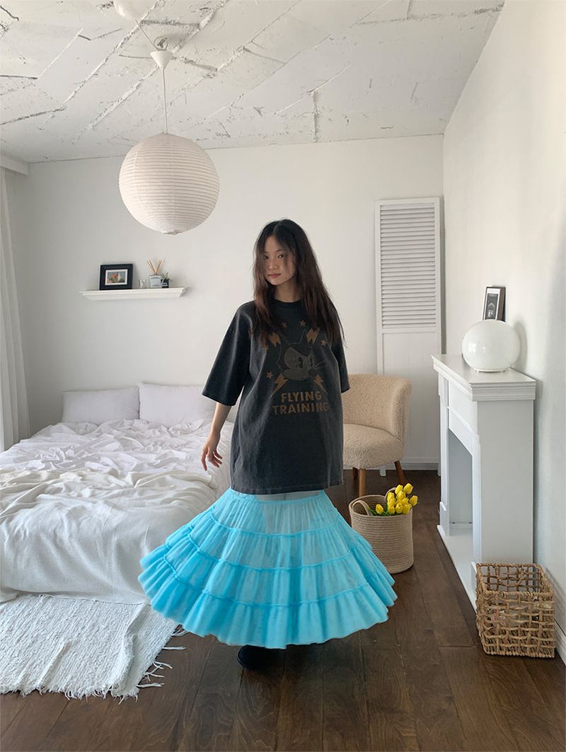 CANCAN LAYERED SKIRT DRESS (3C)