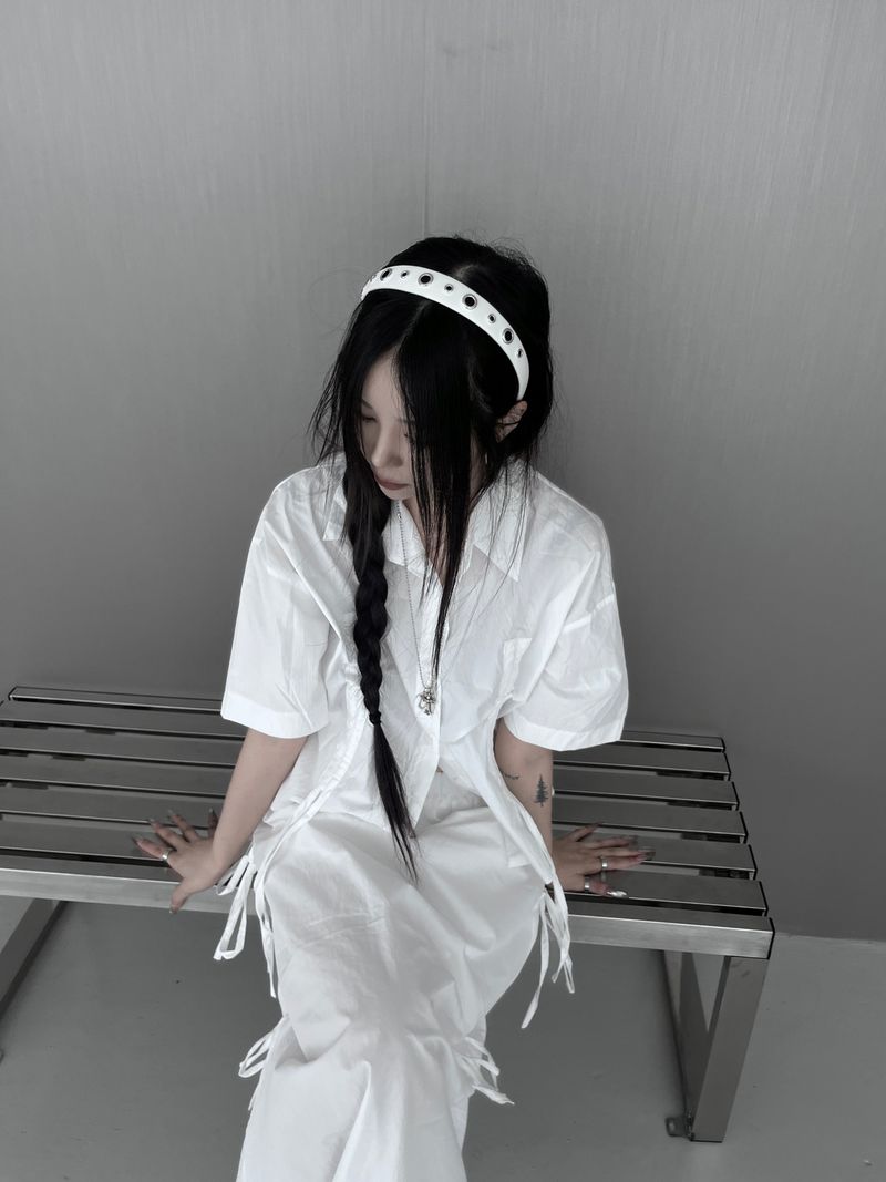 eyelet headband (2color)