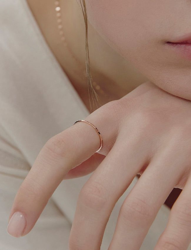 hyeres lor（イエール・ロール）の「26SS★ Truly Essence 14K Single Cutout Ring（Accessories）」