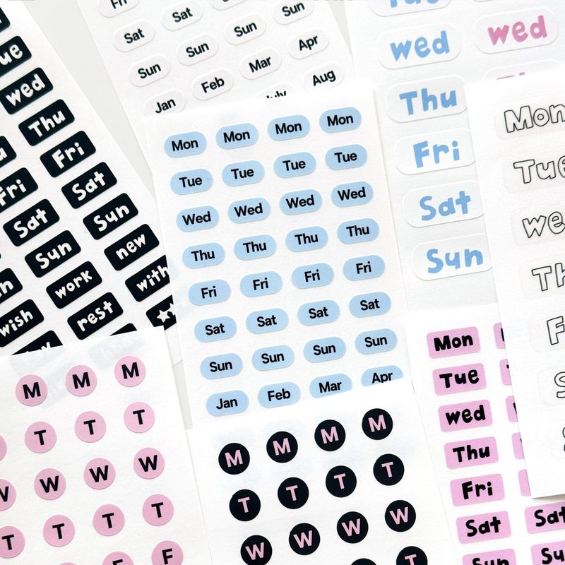 Organize a bit（オーガイナズ ア ビット）の「オーブデイステッカーセット（スマホグッズ/小物）」