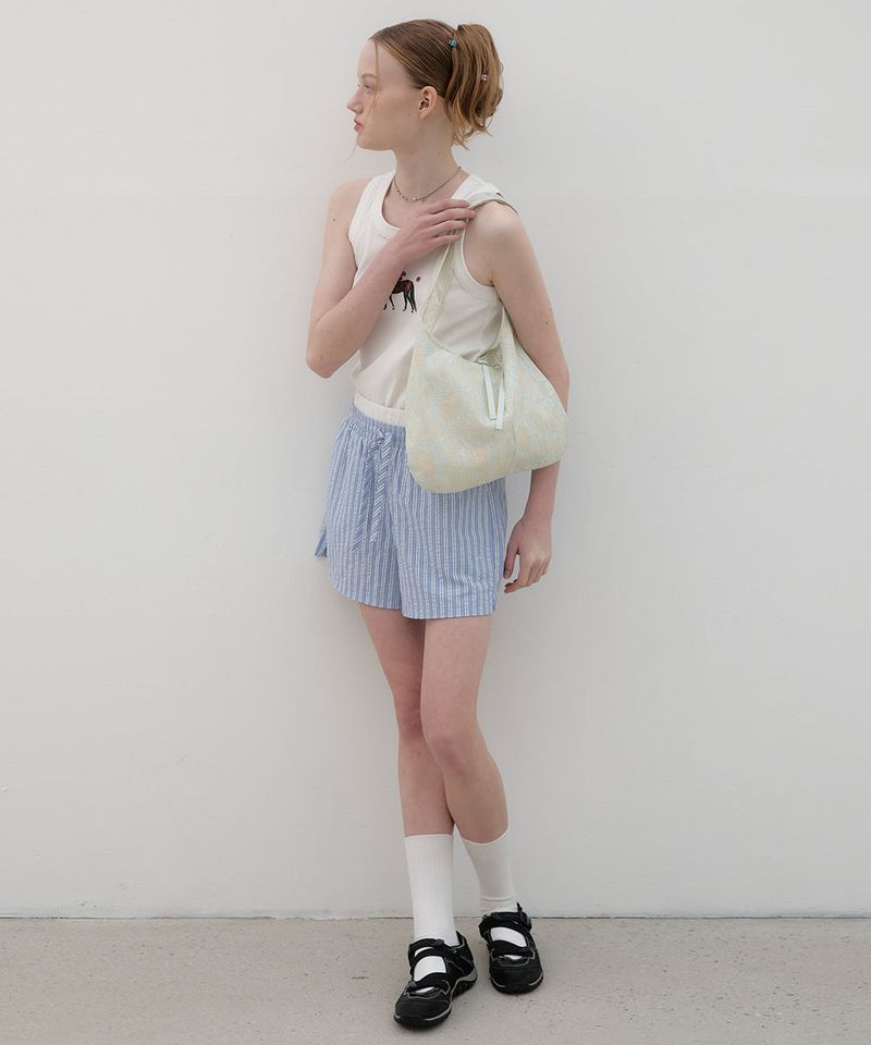 Floral Day Bag - Mint/Yellow