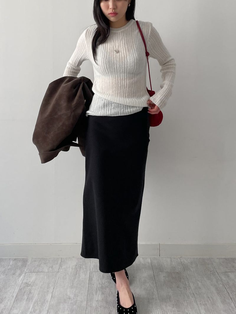 Mamonde Rib Knit T-shirt