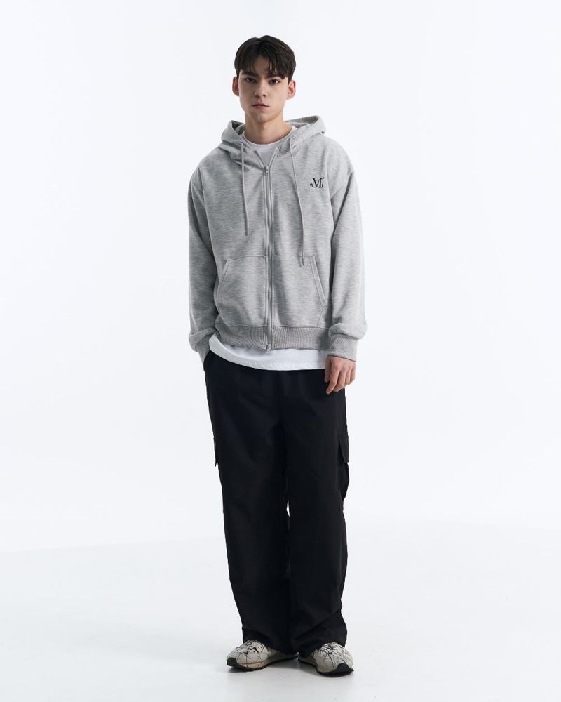 DENVER 2-WAY HOOD ZIP-UP MAN (Black, Gray)