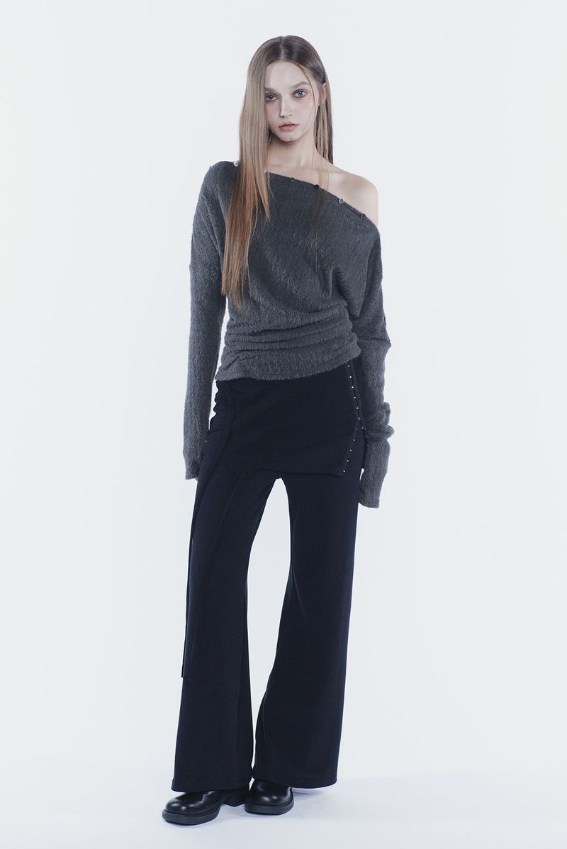 PAIN OR PLEASURE（ペインオアプレジャー）の「RUBY HOOK LAYERED PANTS black（Pants）」