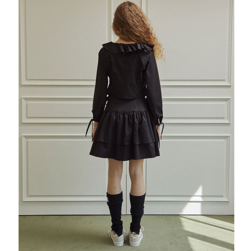 Droplet blouse (black)