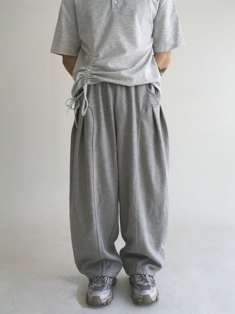 curved bonded pants(2colors)