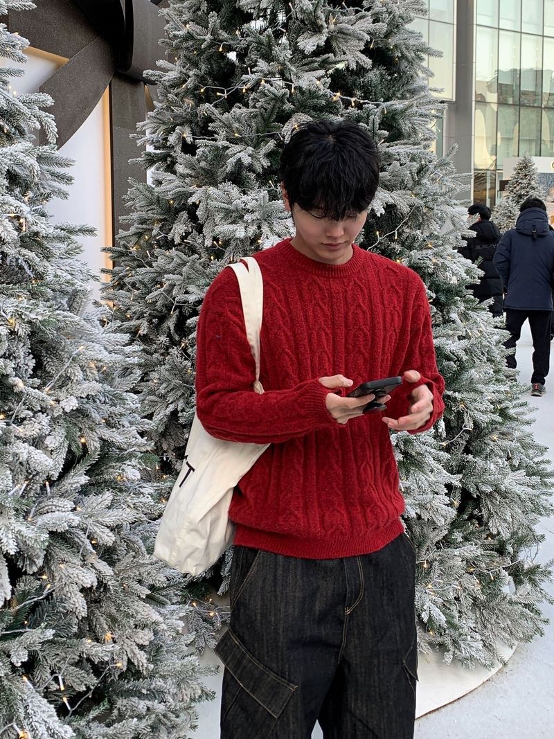 Cozy warmer cable round knit