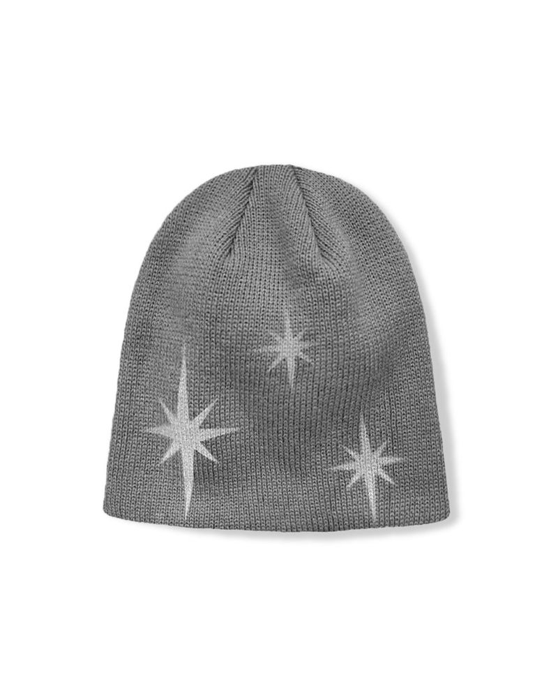 Y2K Star Logo Embroidered Short Beanie