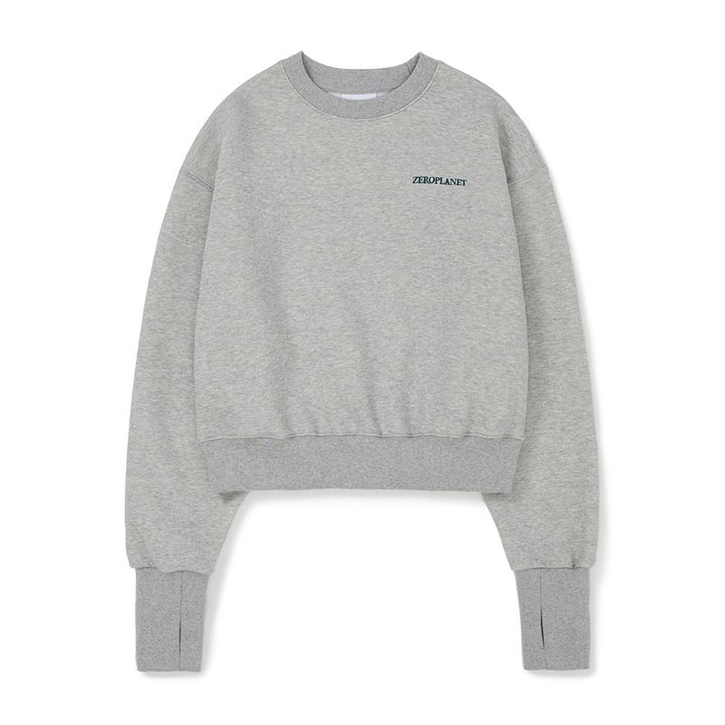 キティーフリーススウェットシャツ / Kitty Warmer Fleece Sweatshirt [GREY]
